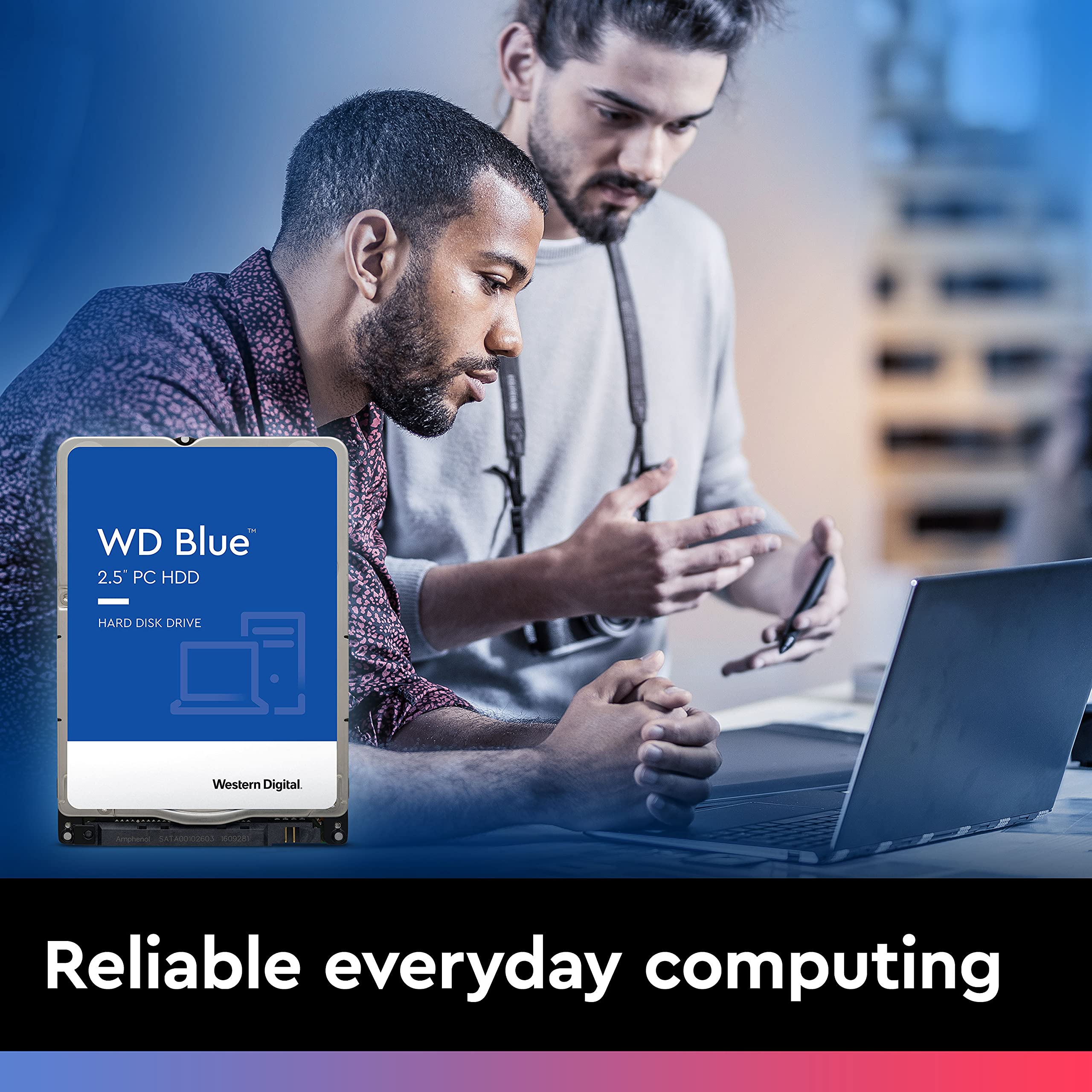 WD 500 GB 2.5-Inch SATA 6Gb/s 5400 rpm 16MB Internal Laptop Hard Drive - Blue - Image 3