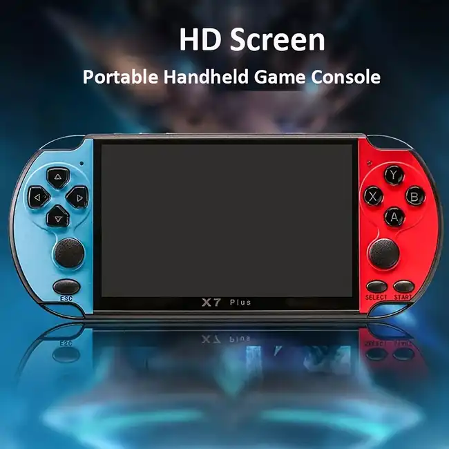 X7 Plus Handheld Game Console 5.1 Inch 8GB HD Screen Portable Audio Video Player Classic Play Built-In10000+ Free Games - Image 2