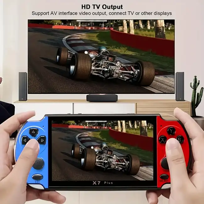 X7 Plus Handheld Game Console 5.1 Inch 8GB HD Screen Portable Audio Video Player Classic Play Built-In10000+ Free Games - Image 4