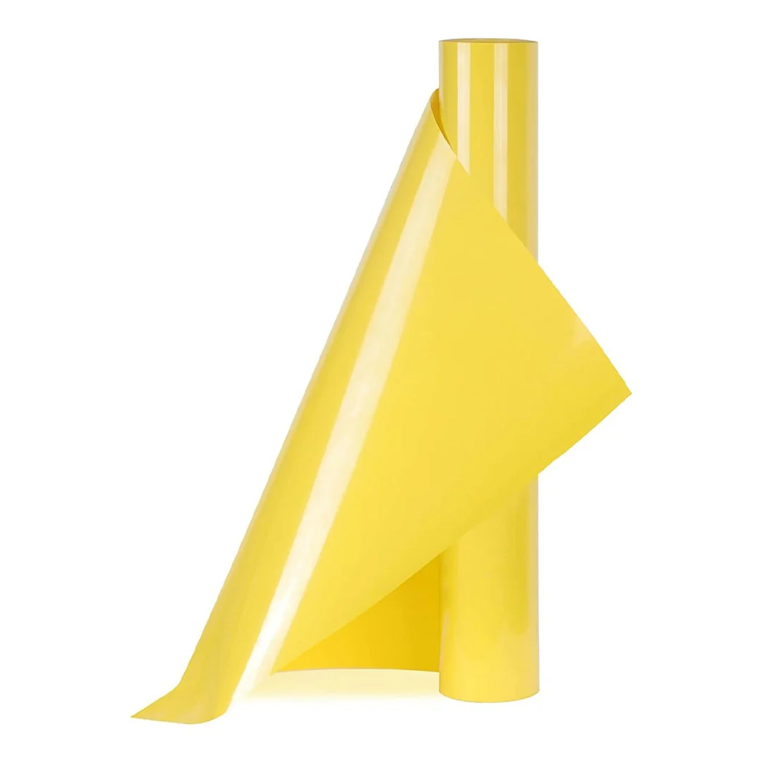 Yellow 3D Puff Vinyl Sticker Roll – 50cm x 1m